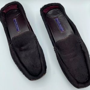 Ralph Lauren Collection calf hair loafers